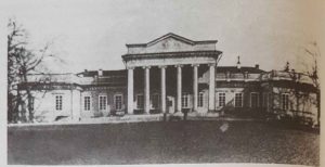 Pałac Grocholskich w Stryżawce, około. 1914 r.*.