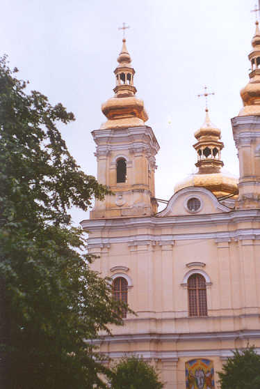 Kościół Dominikanów w Winnicy na Ukrainie (obecnie cerkiew) Fundowany przez Michała Grocholskiego - syna Joba Ludwika. Lipiec 2003 r. Fot. Henryk Grocholski.